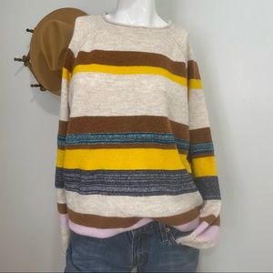 Caslon multi striped sweater